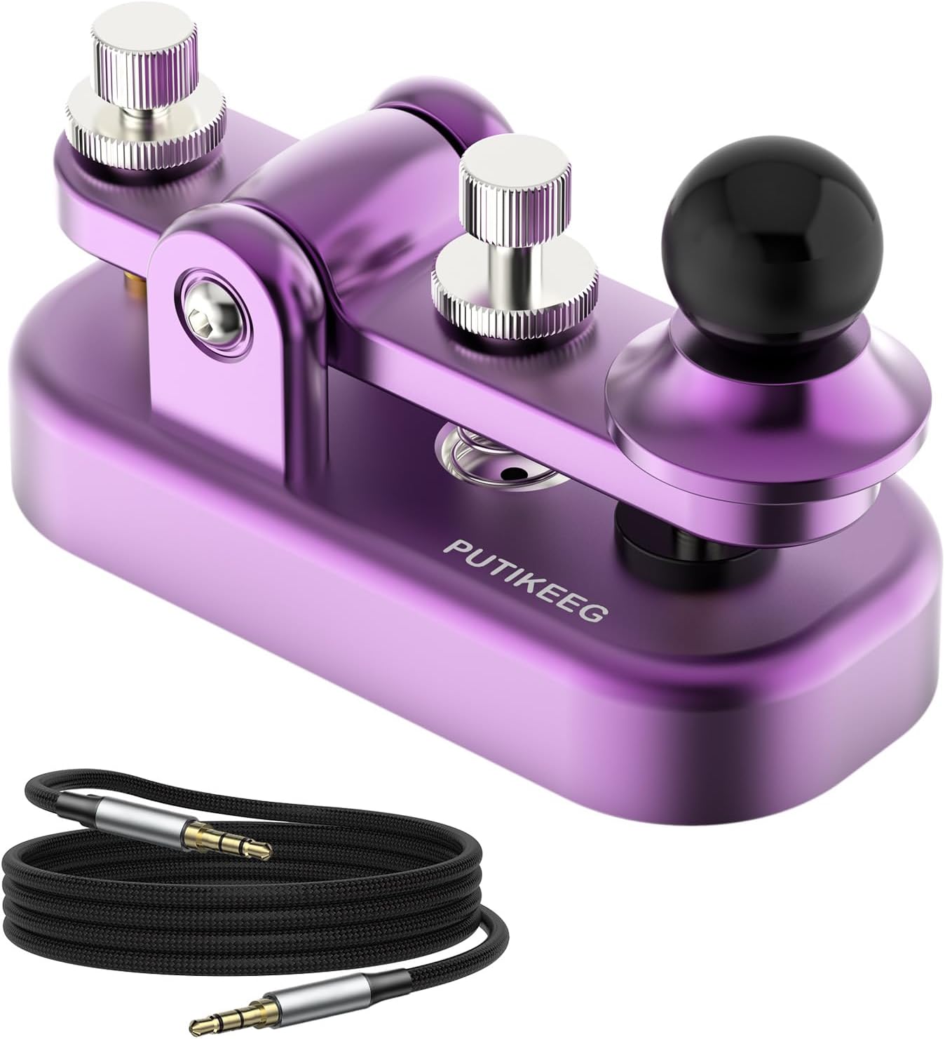 Mini Morse Radio Key with Adjustable Dual Magnetic Circuit Design