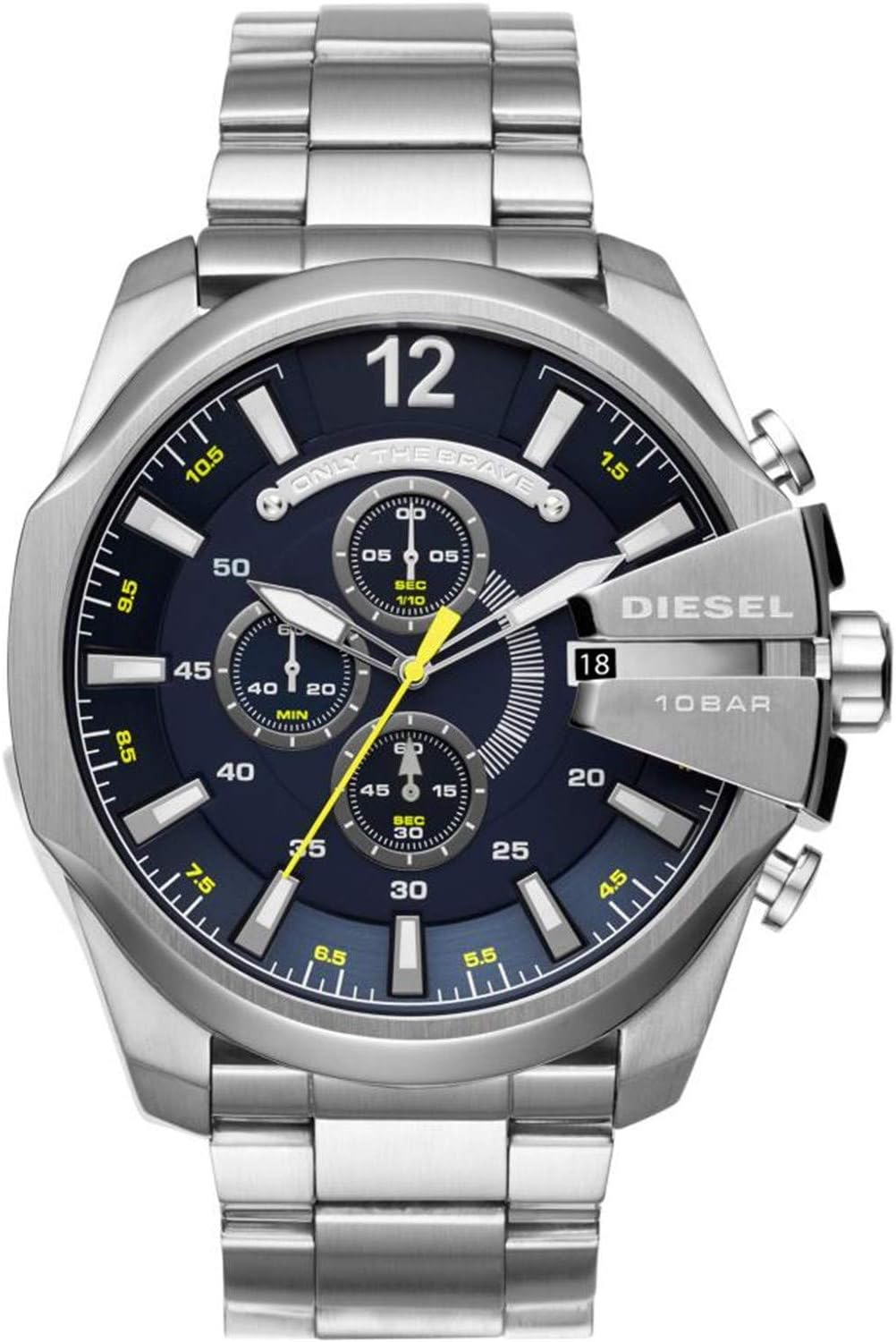Diesel Mega Chief Stainless Steel Bracelet Watch for Men