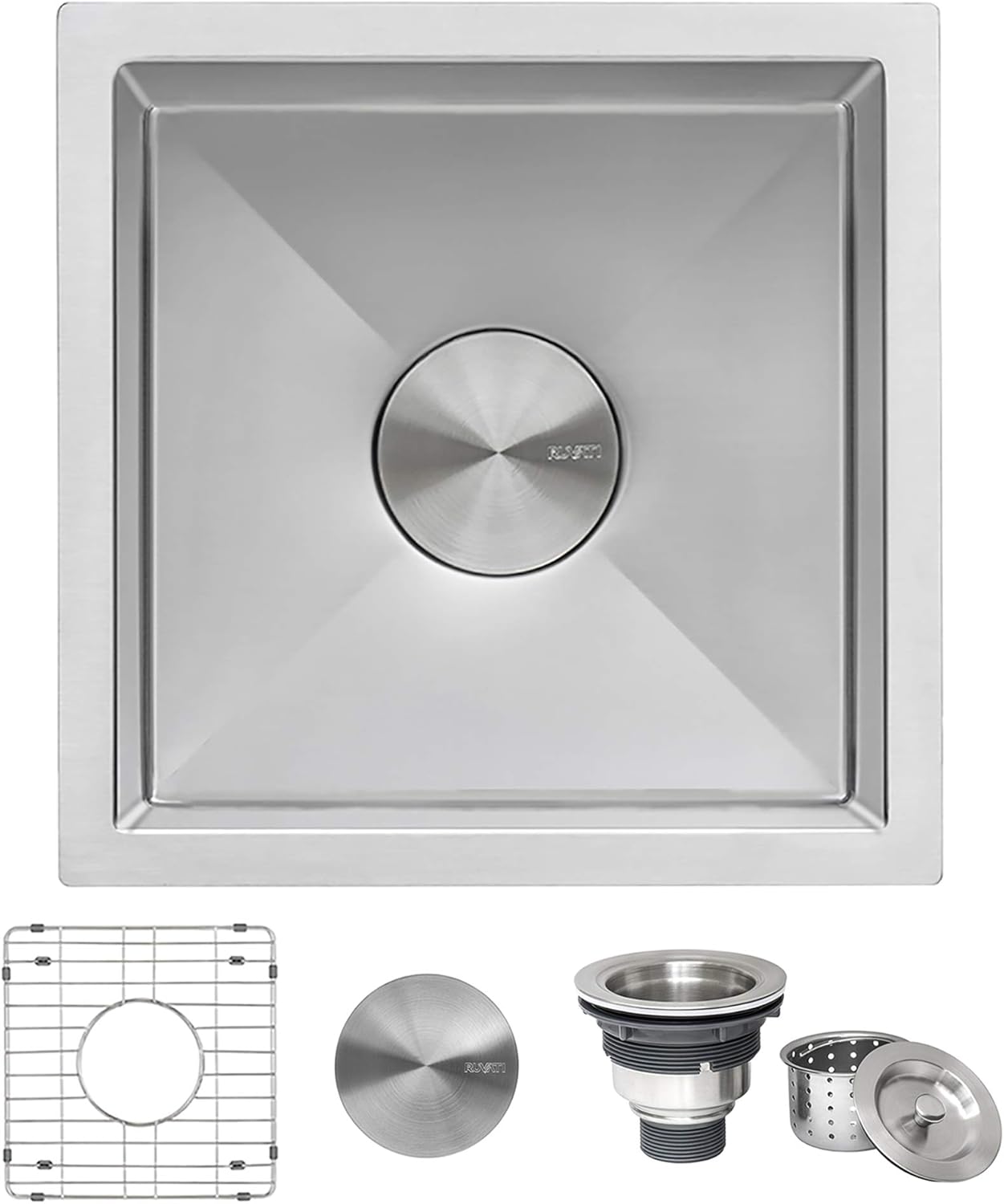 Ruvati Undermount Bar Prep Sink 13 x 15 inch Stainless Steel