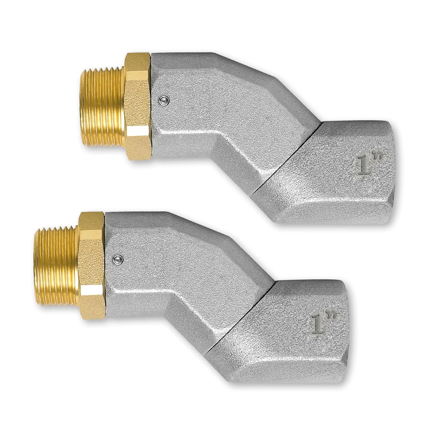 2PCS 1 Inch NPT Fuel Hose Swivel Connector for Easy Dispensing