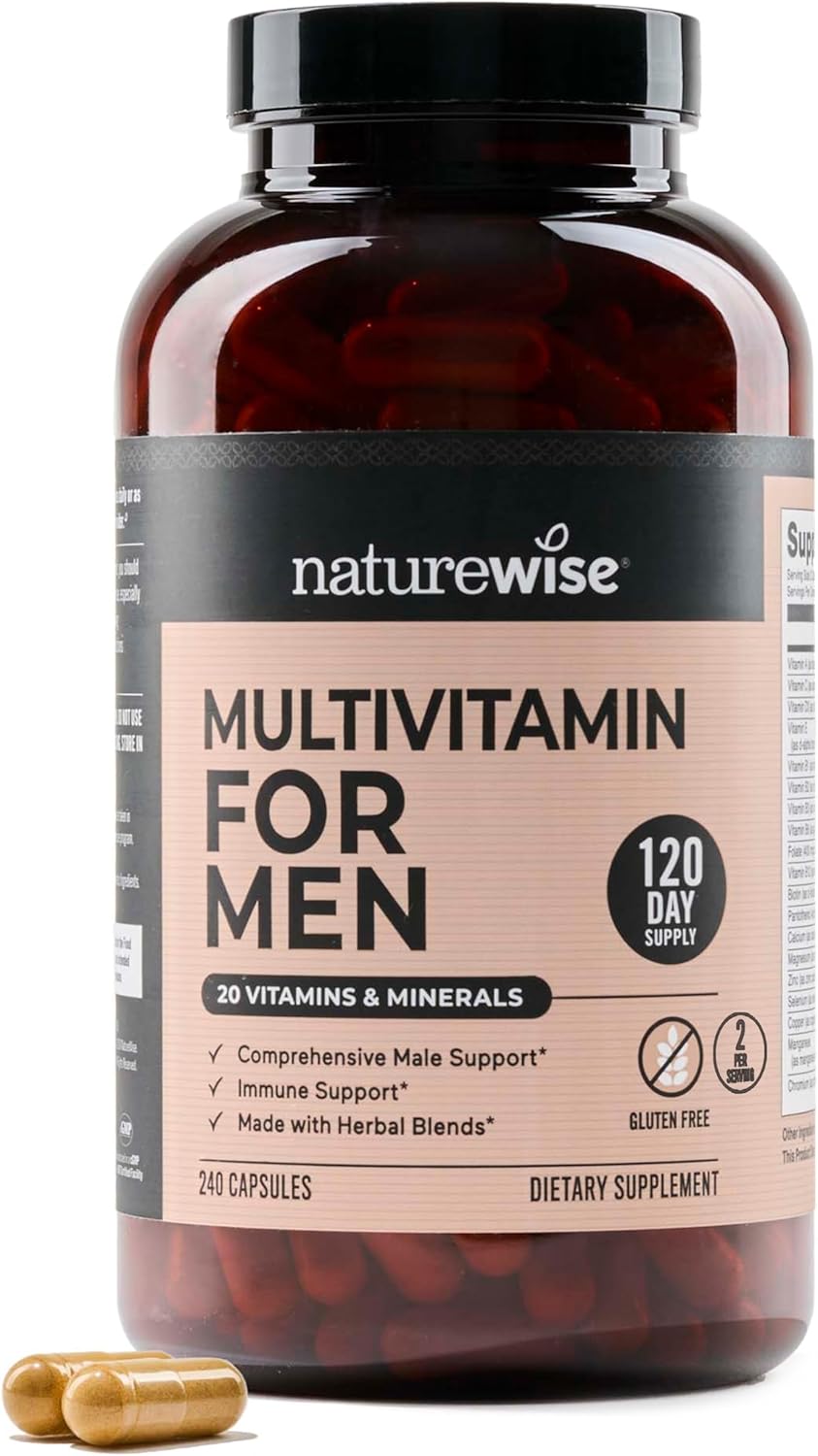 NatureWise Multivitamin for Men - Daily Support for Energy