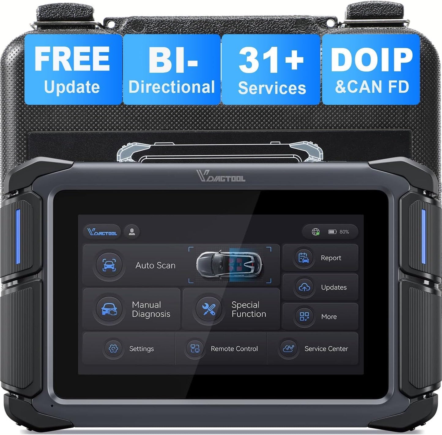 VDIAGTOOL VD70 Lite OBD2 Scanner with 31+ Resets for Cars