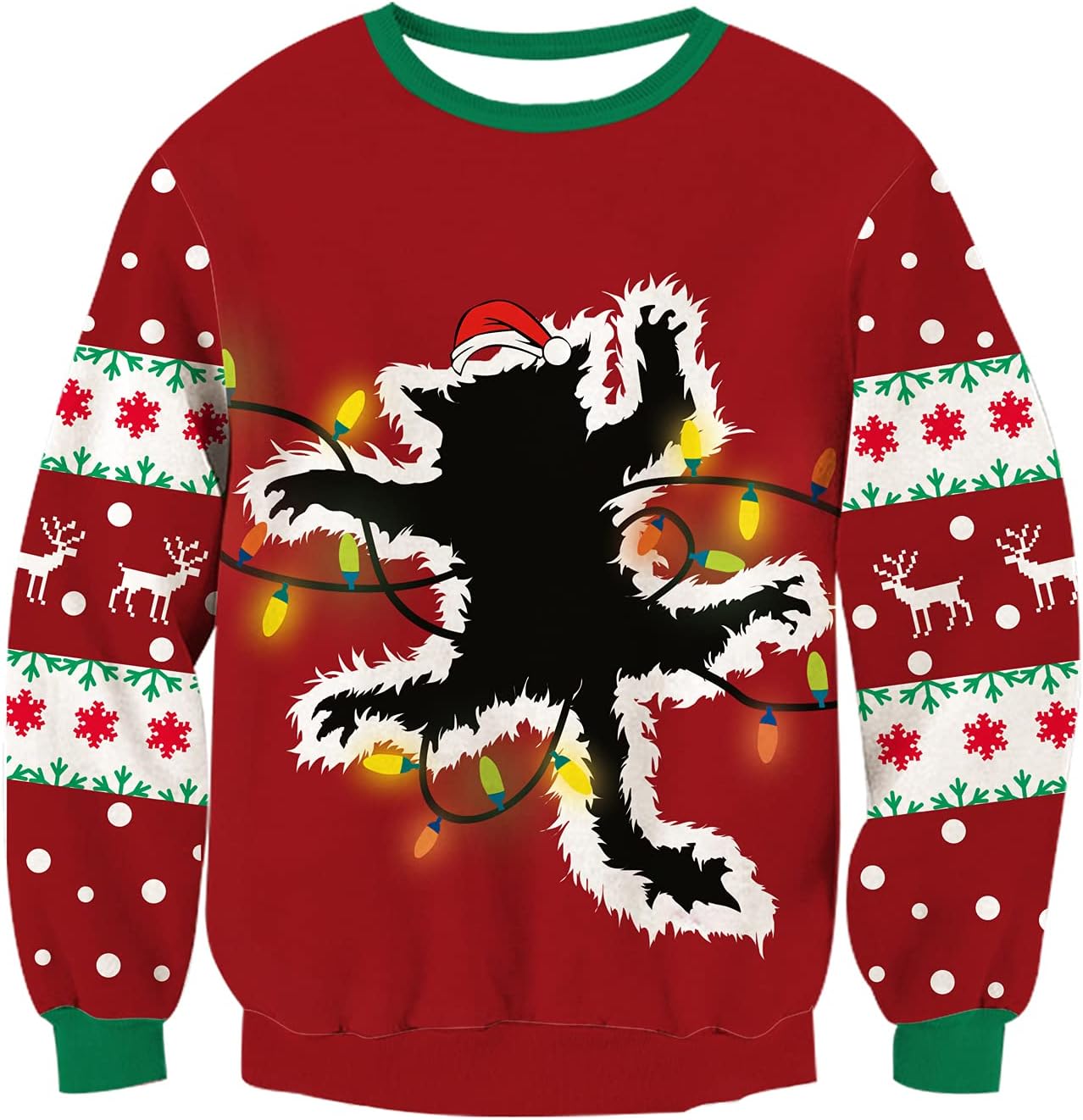 Light Up Ugly Christmas Sweater for Men - Fun Holiday Knitwear