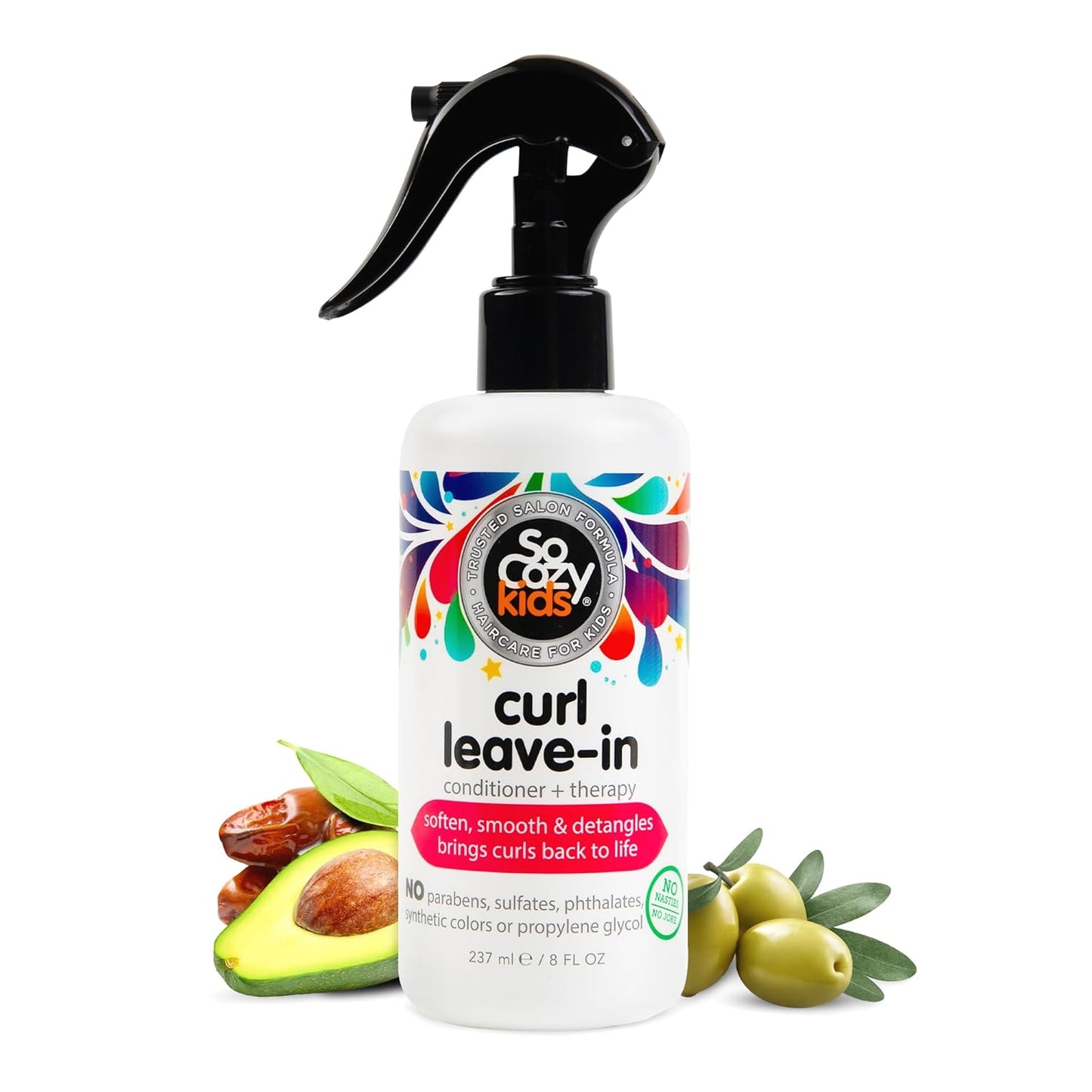 So Cozy Kids' Paraben-Free Leave-In Conditioner for Tangle-Free Curls