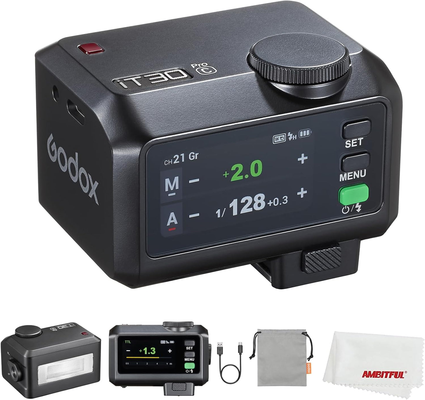 Godox iT30 Pro Mini Flash for Canon: TTL, HSS, Touchscreen