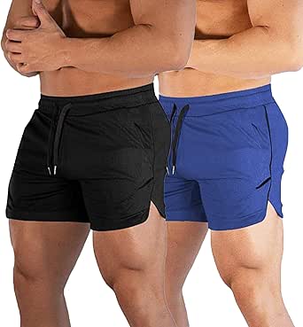 CEHT Mens Workout Running Shorts Lightweight Athletic Gym Wear