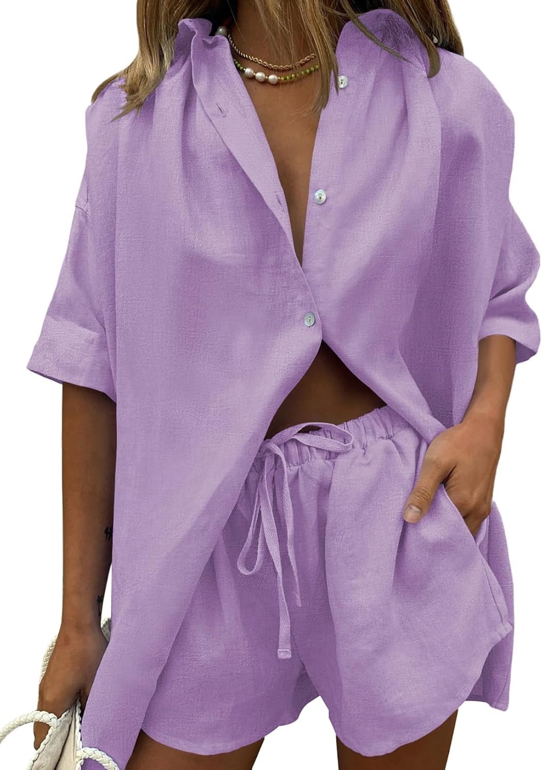 Fixmatti Women 2 Piece Outfit for Summer Fun and Comfort