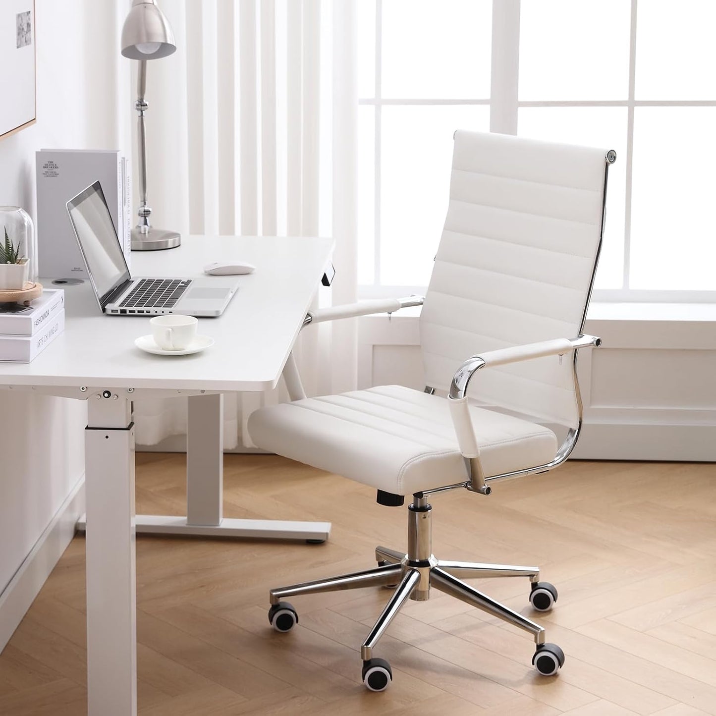 Home Office Chair Ribbed Ergonomic High Back Executive Chair