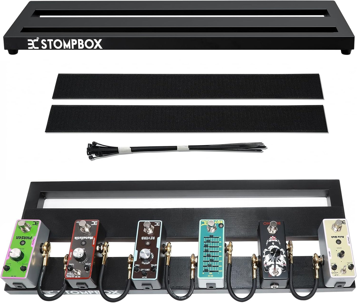 Lightweight Aluminum Alloy Pedalboard for Musicians on the Go