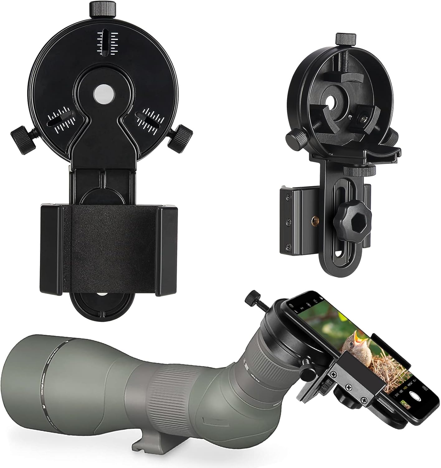 Upgrade Smartphone Scope Adapter for Spotting Scopes and More