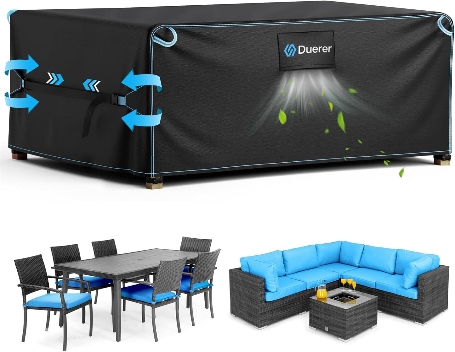 Duerer Waterproof Patio Furniture Covers for Outdoor Protection