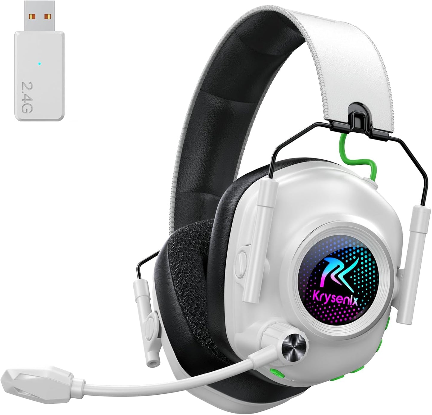 Ultimate Gaming Audio: Wireless Noise-Canceling Headset - Krysenix