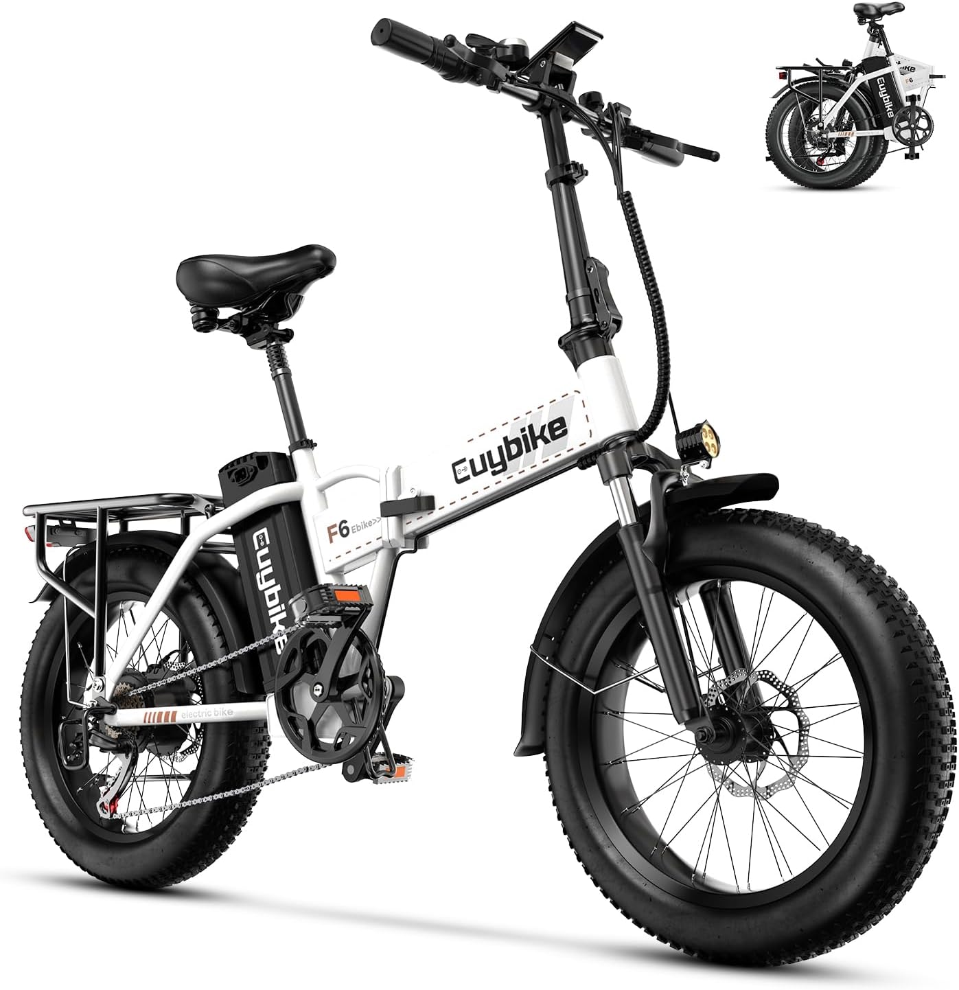 1000W Folding Electric Bike with Long Range and Fat Tires