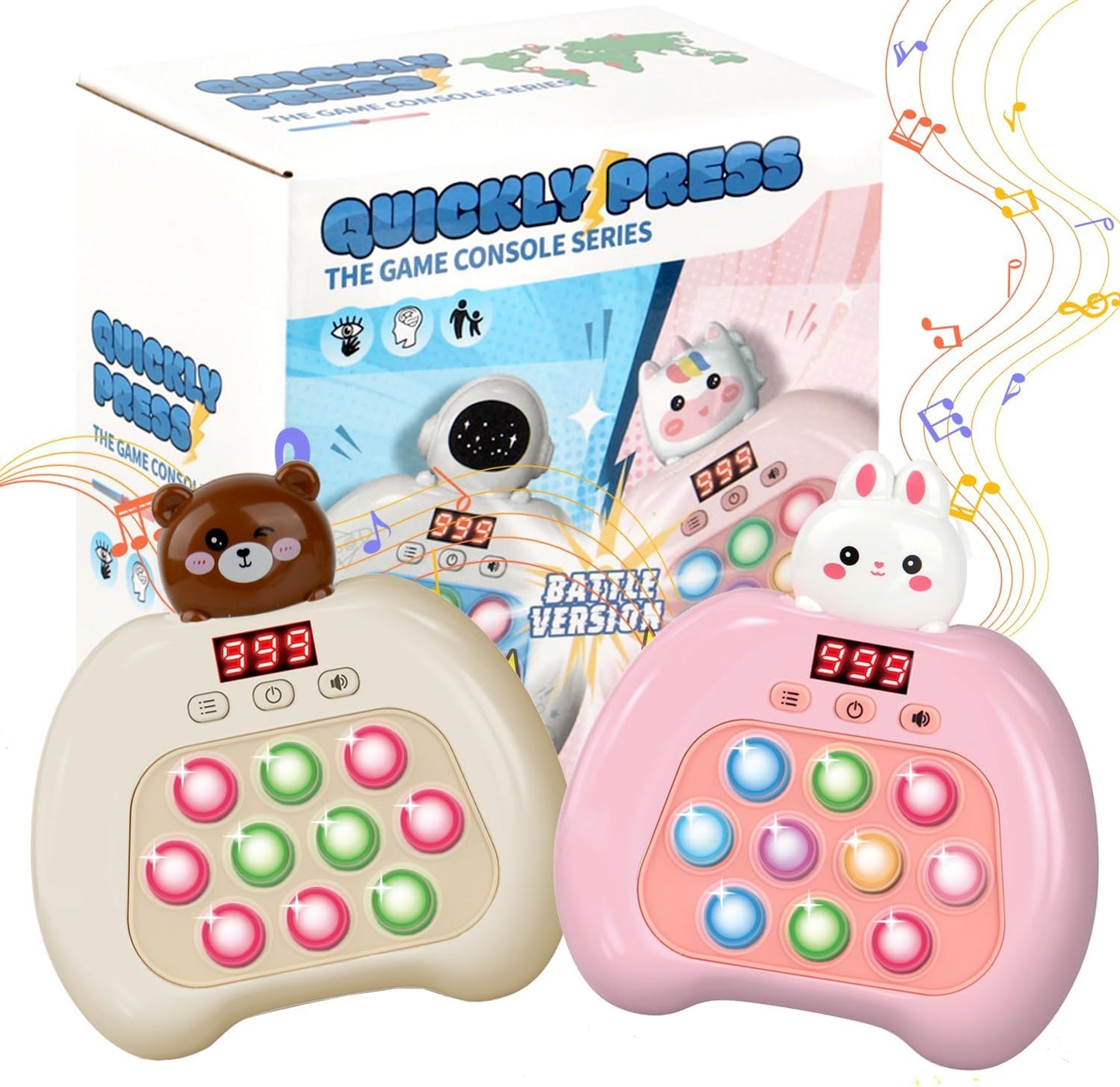 Interactive Dual Player Fidget Toys Set - Online Battles!