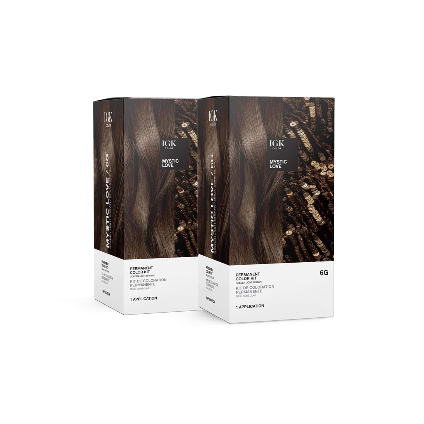IGK Permanent Hair Color Kit 6G Mystic Love for Vibrant Color