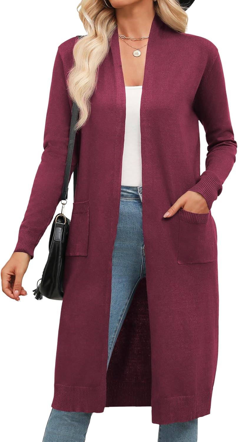Zeagoo Women's Long Cardigan Sweaters for Stylish Comfort