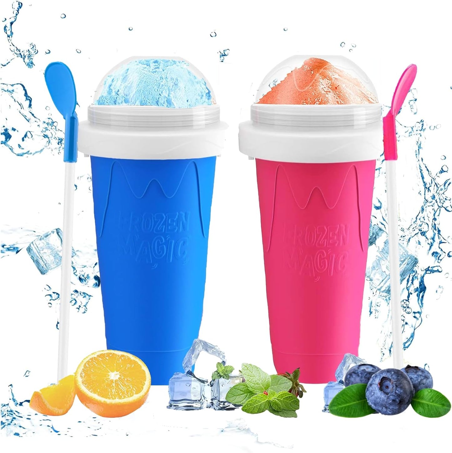 Instant Slushie Magic Duo - WALLBIG Squeeze Cups