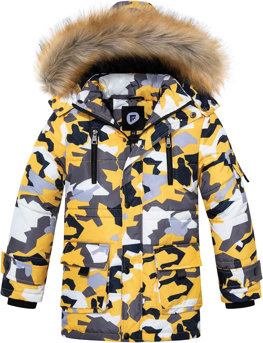 FARVALUE Boy Winter Coat Warm Quilted Puffer Jacket for Boys