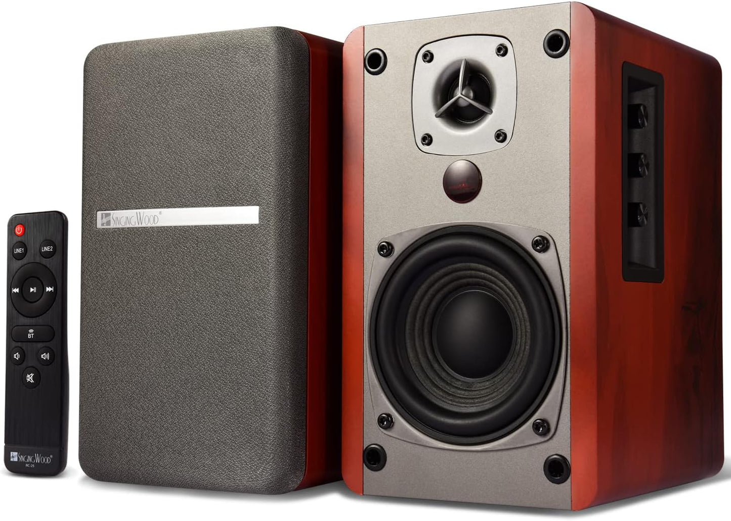 SINGING WOOD 60W Bluetooth Bookshelf Speakers - Rich Sound