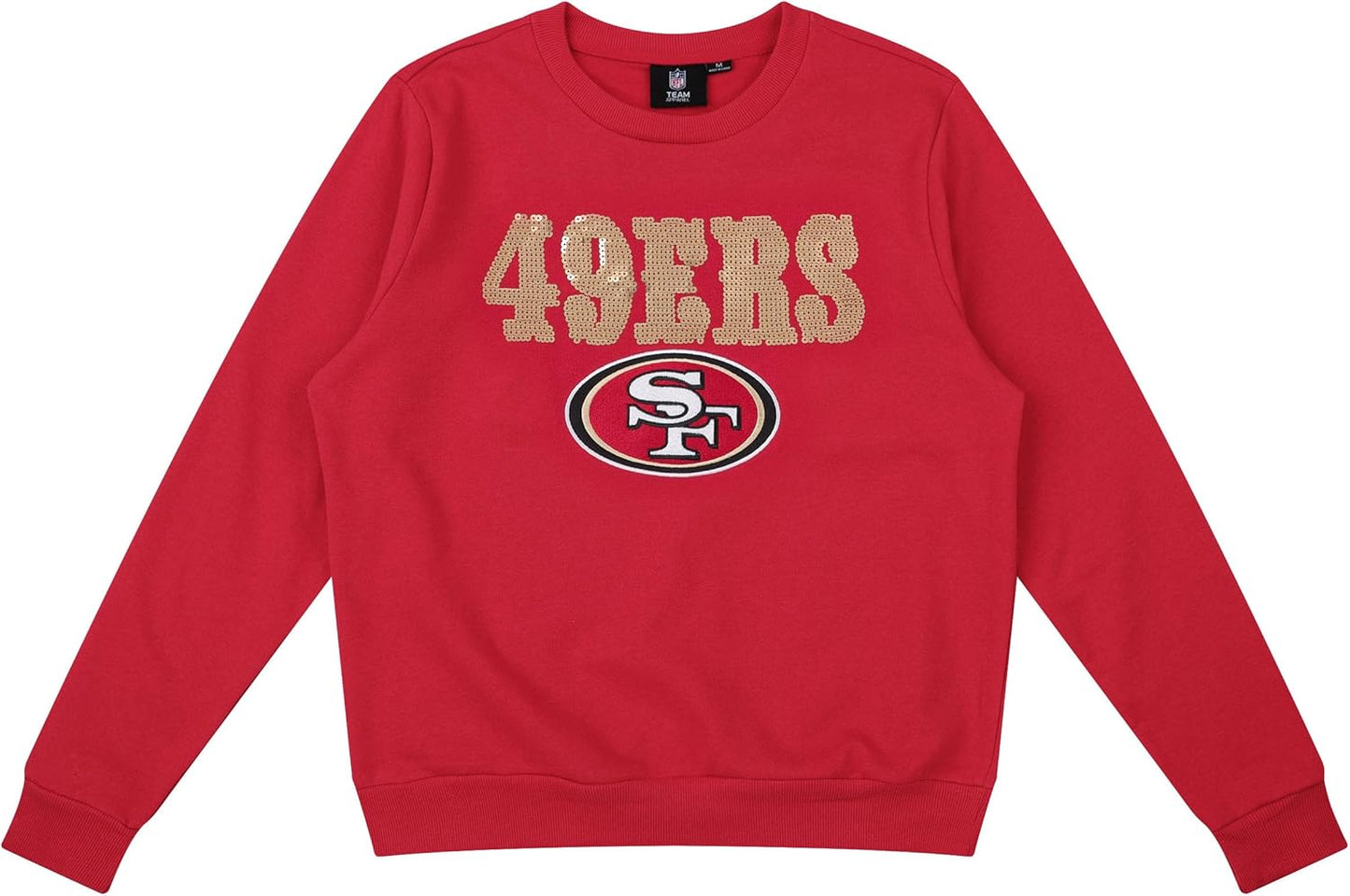 FOCO NFL Women's Sequin Bling Sweatshirt for Stylish Fans