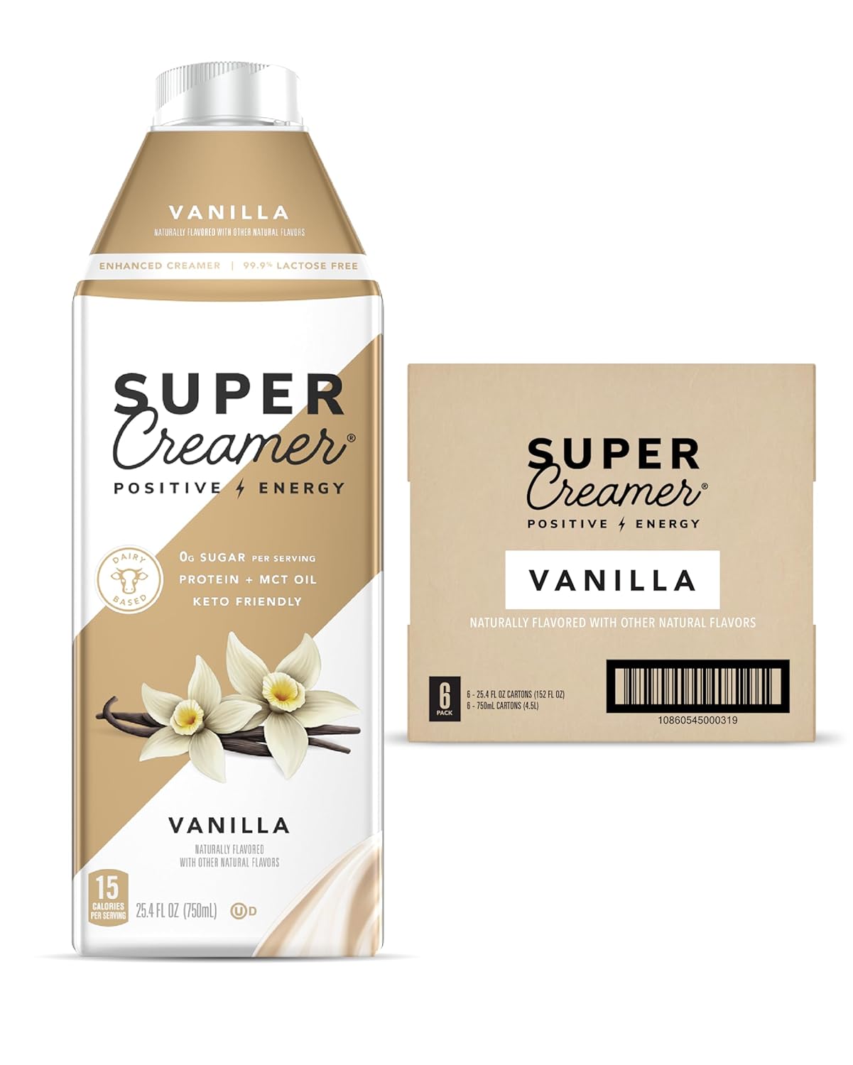 Keto Vanilla Creamer, 0g Sugar, 1g Protein, 15 Calories - 25.4oz