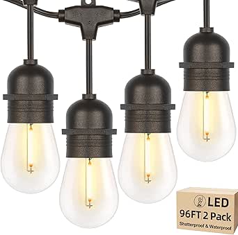 96FT LED Outdoor String Lights for Romantic Ambience Anywhere