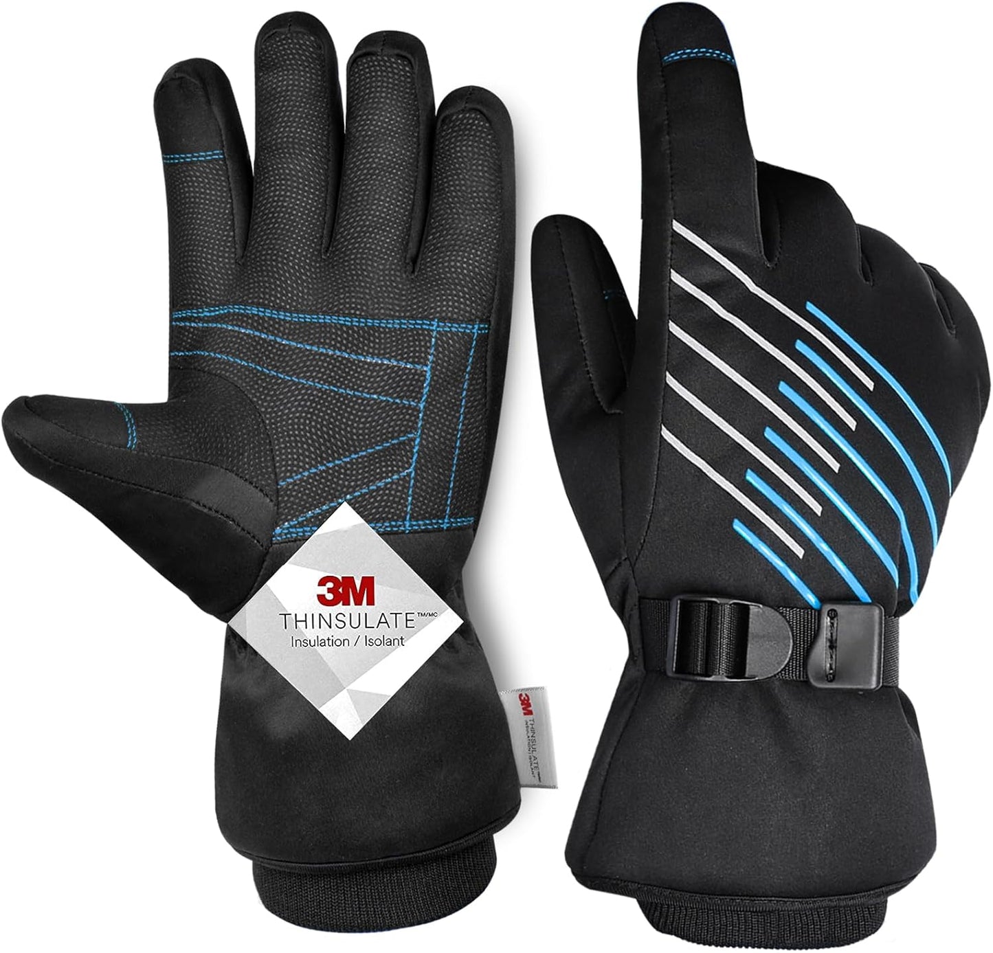 MOREOK -10F Waterproof Winter Gloves