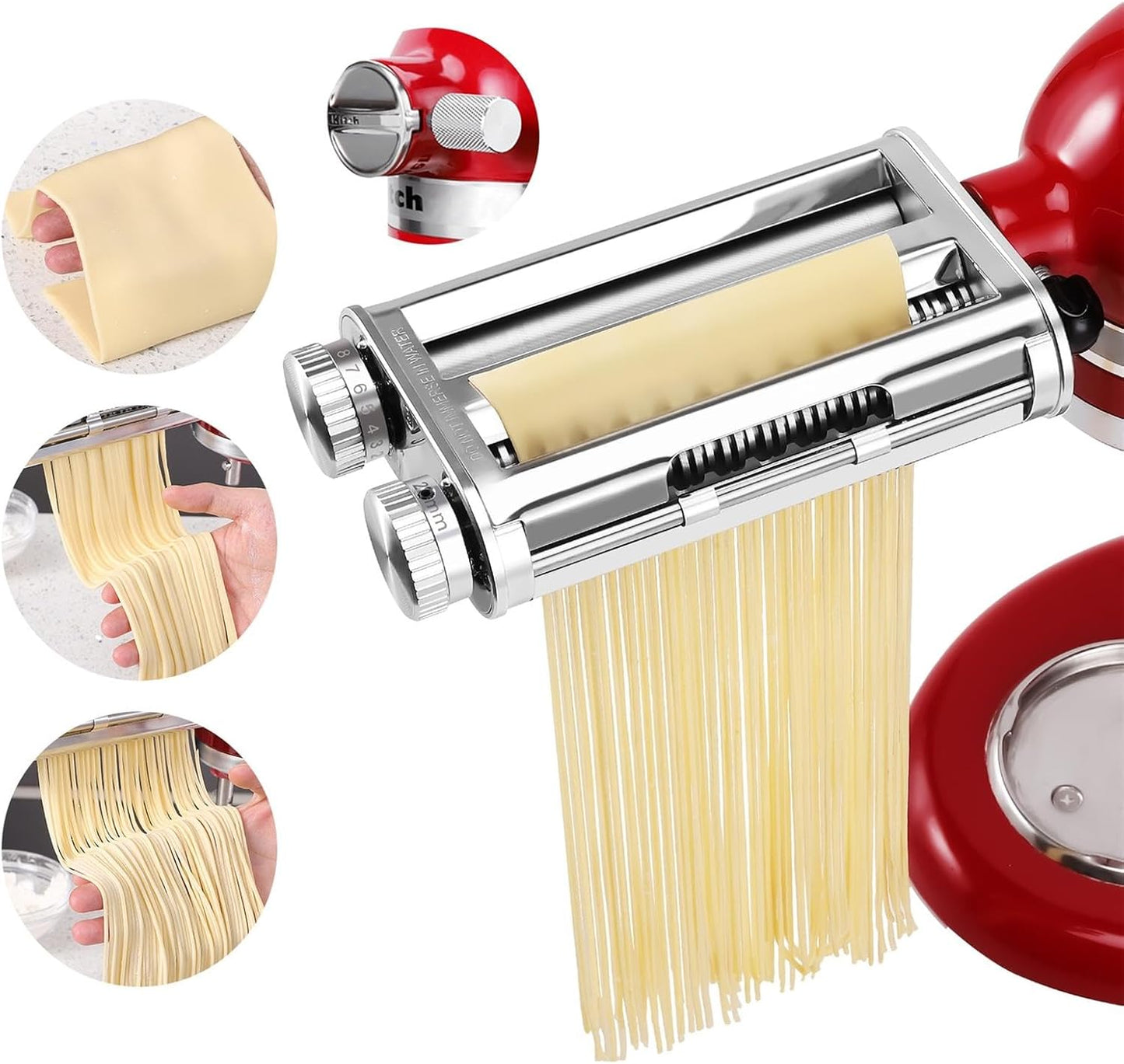 FavorKit 3-in-1 Pasta Maker Attachment for KitchenAid Mixers