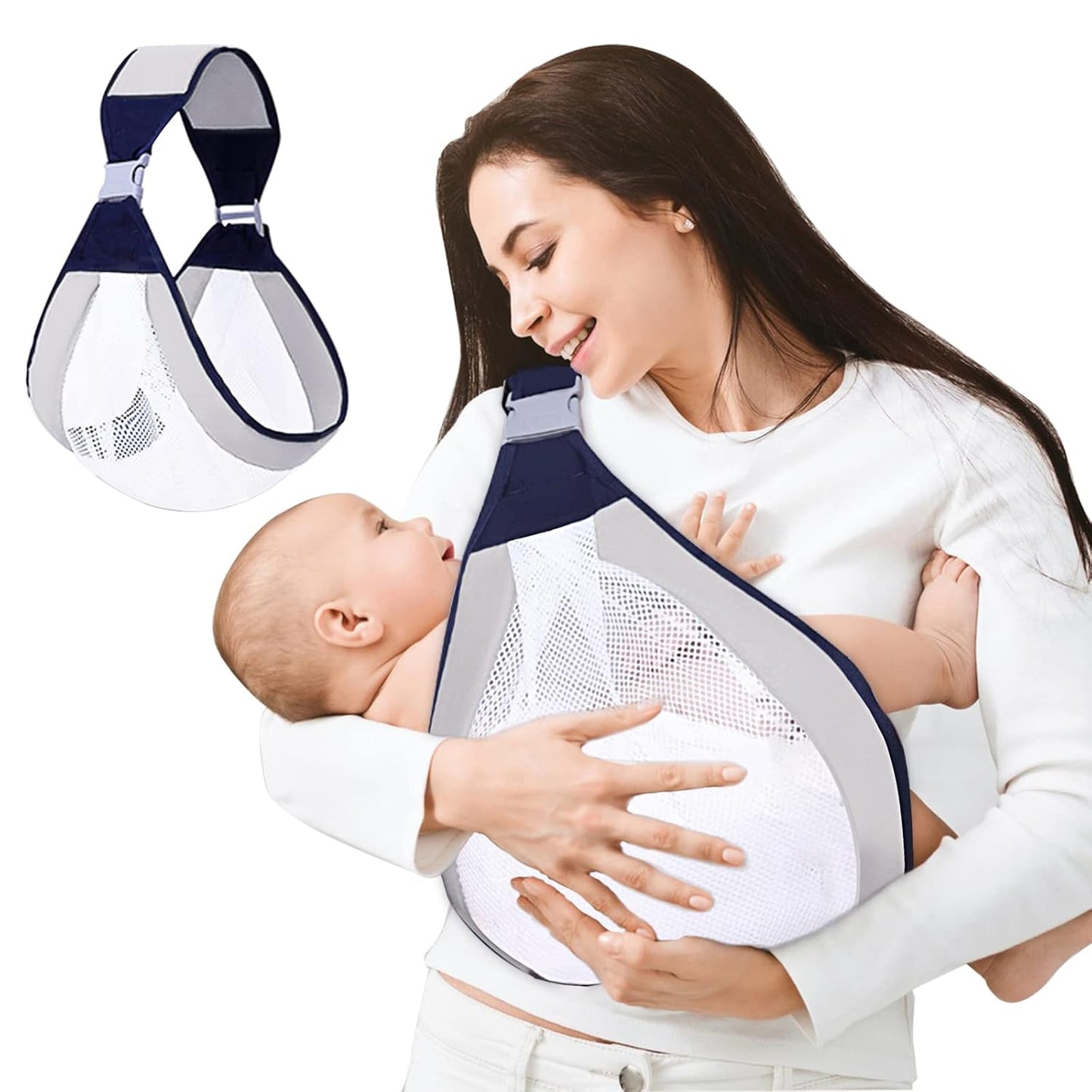 Adjustable Ergonomic Baby S-ling - Easy, Hands-Free Comfort!