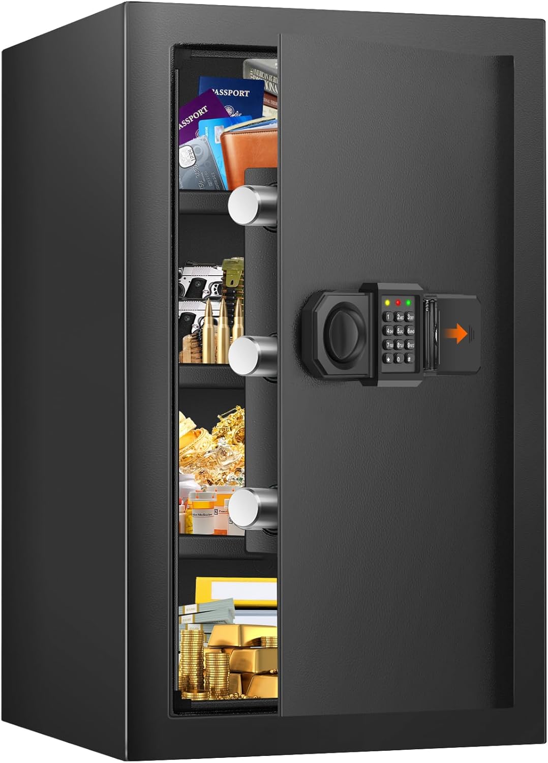 5.2 Cuft Large Fireproof Safe for Home Use with Alarm System
