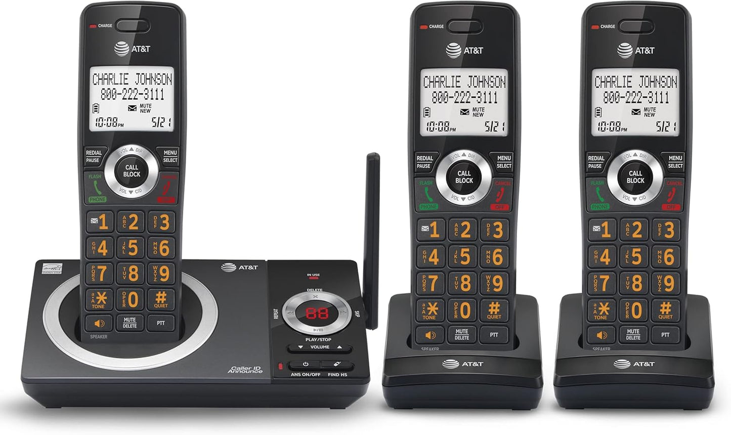 AT&T CL82319 Cordless Phone with Answering Machine & Call Blocking
