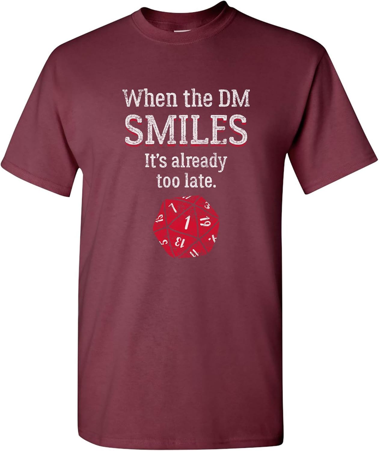 DM-Smiling Defeated Tee - Hilarious RPG Shirt!