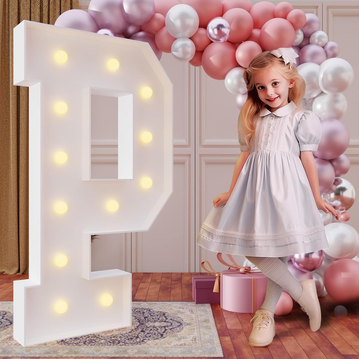 4FT Marquee Light Up Letters for Birthday Party Decor