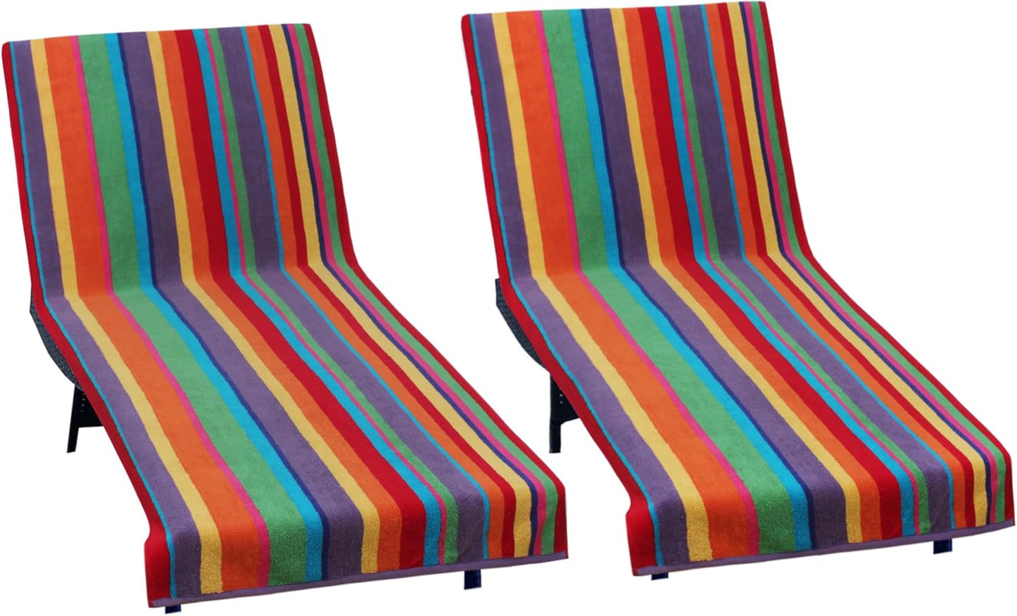 COTTON CRAFT Pool Lounge Chair Cover - Soft Cotton Beach Towel