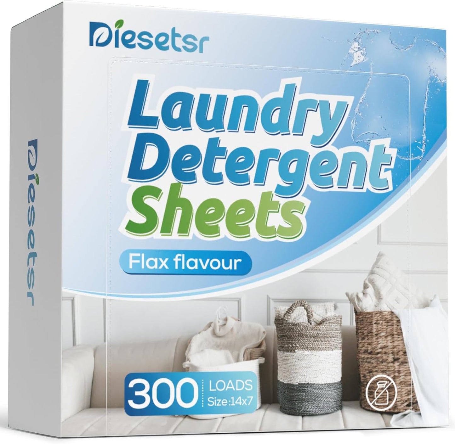 150 Eco-Friendly Laundry Sheets, 300 Loads, Fresh Linen
