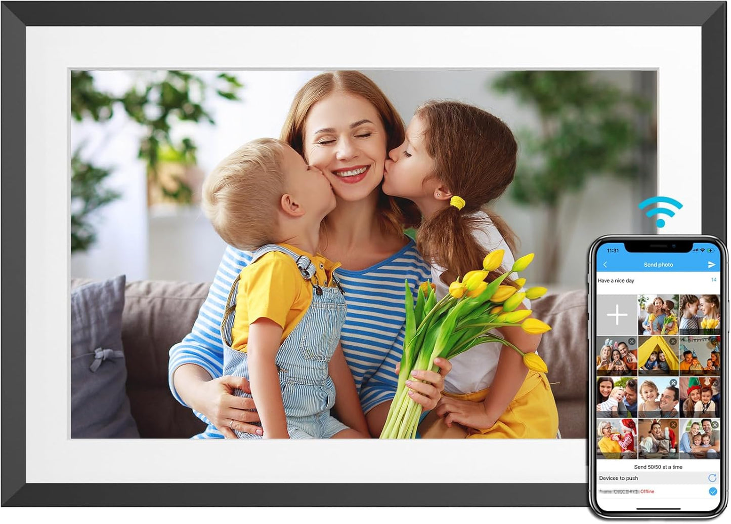 YENOCK 10.1 WiFi Digital Picture Frame for Instant Sharing