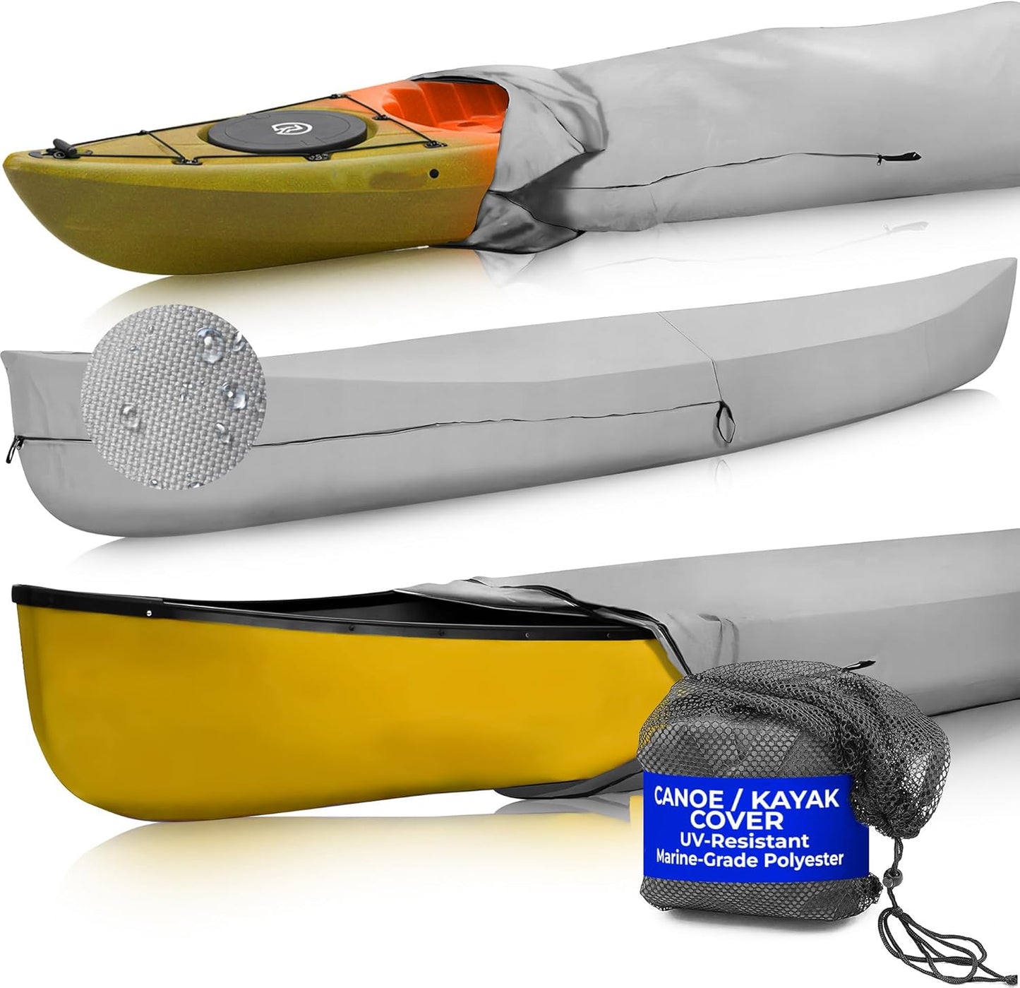 Waterproof Canoe Cover for Kayaks - Durable Marine Grade Protection