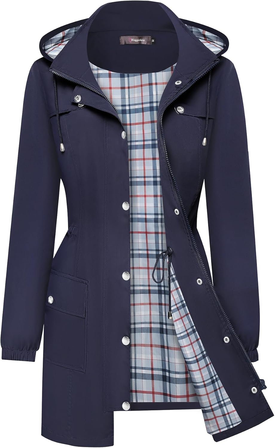 Bloggerlove Lightweight Waterproof Rain Jacket for Women Outdoor