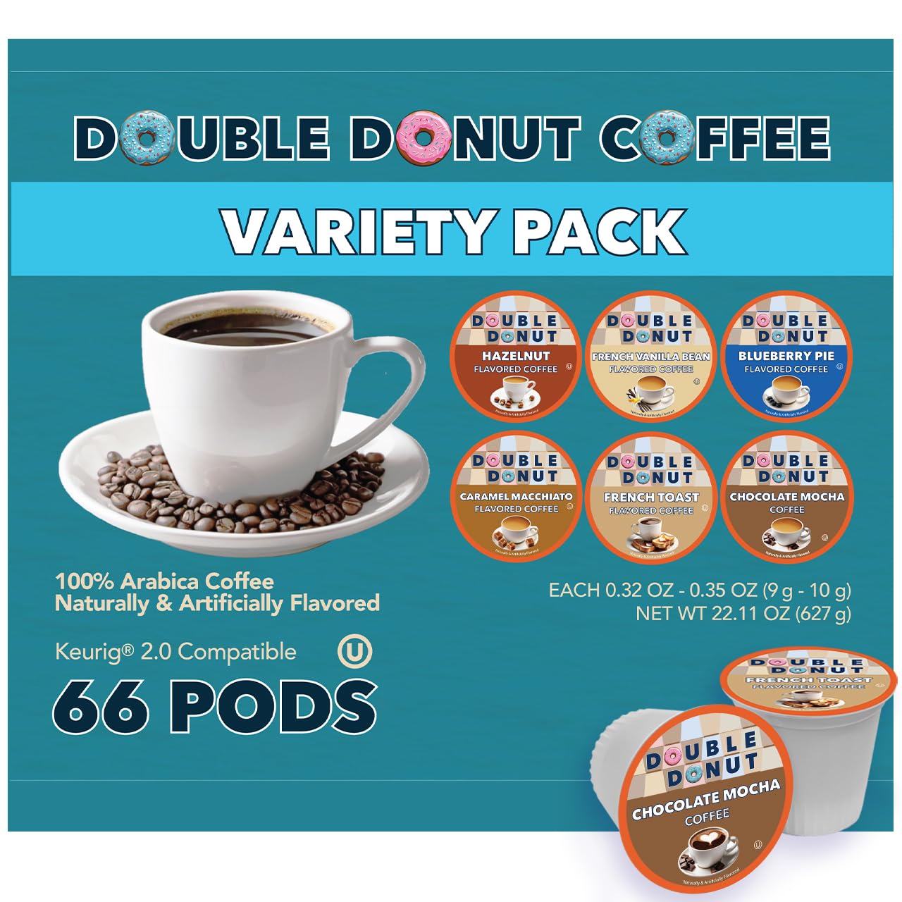 Double Donut Coffee Variety Pack for Every Coffee Lover's Taste