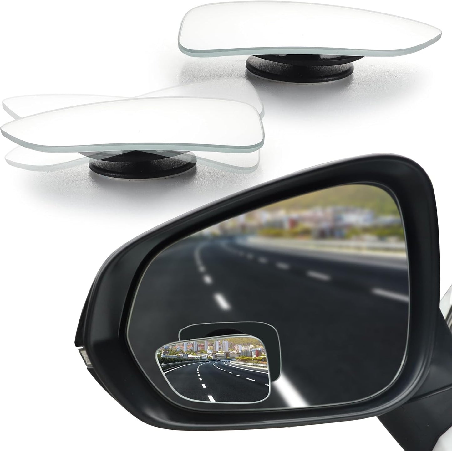 LivTee HD Glass Blind Spot Mirror