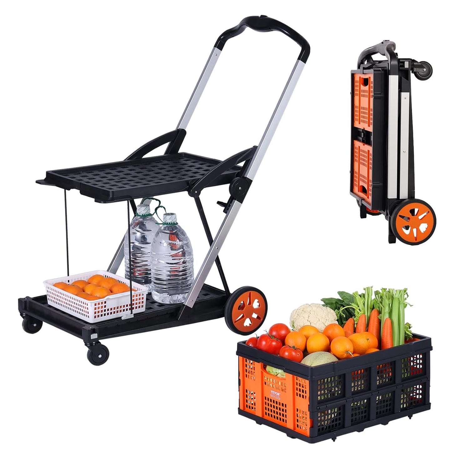 VEVOR Multi Use Functional Collapsible Cart for Easy Transport