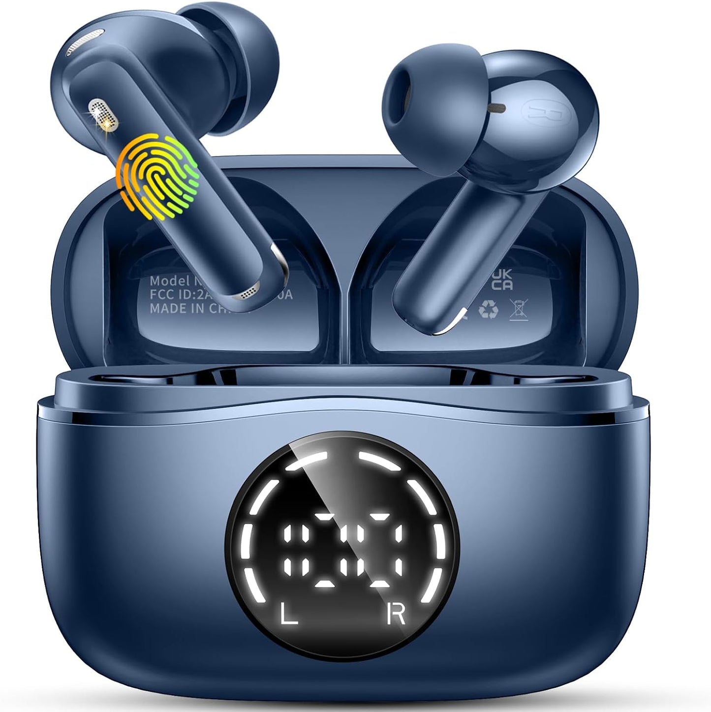 2024 Wireless Earbuds: 4-Mic Noise Cancelling, 48H Playtime, Deep Bass Stereo