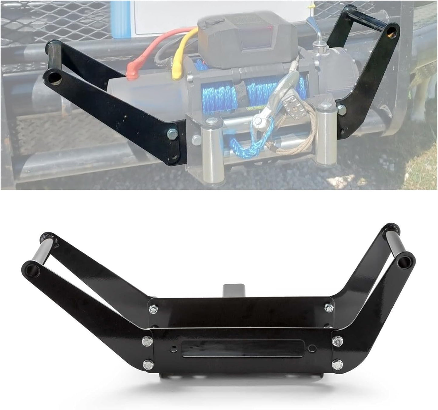 ECOTRIC 10x 4 1/2 Cradle Winch Mount for Heavy-Duty Recovery