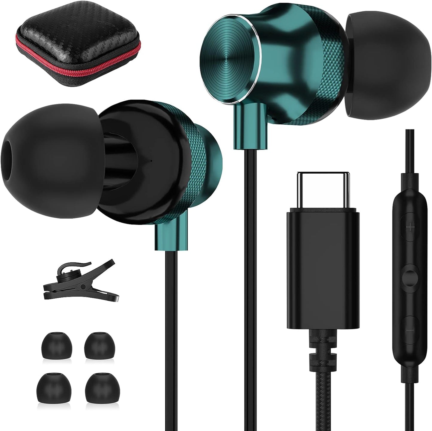 Wireless Noise-Canceling USB C Earbuds by TITACUTE