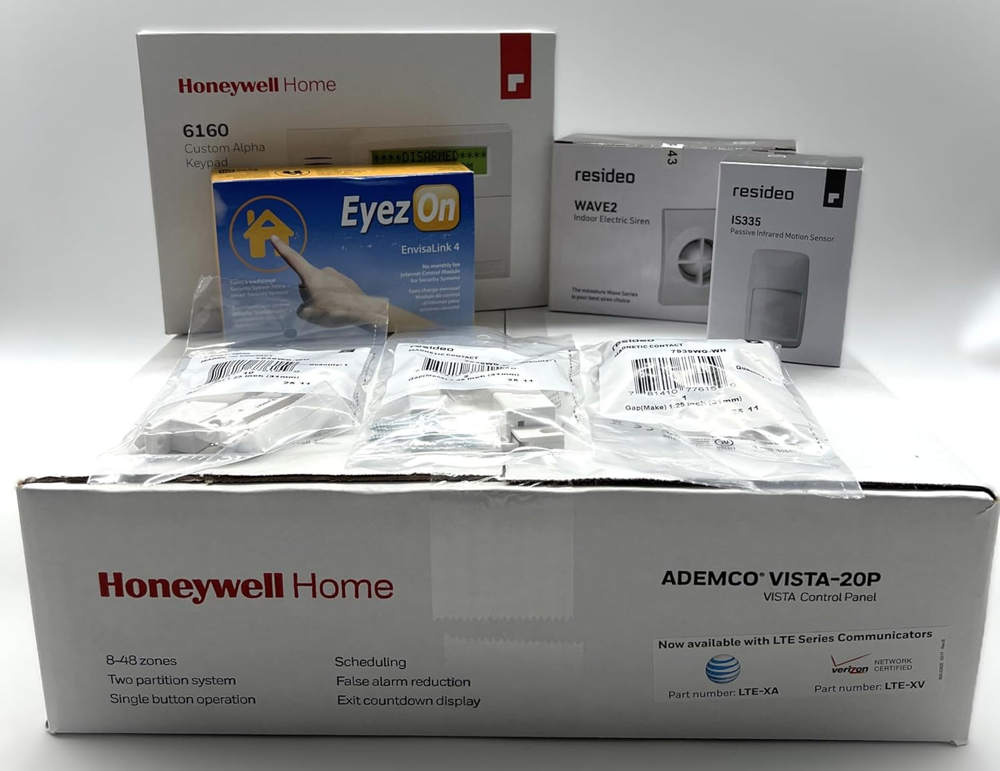 Honeywell Vista 20P Hardwired Self Monitoring Security Kit