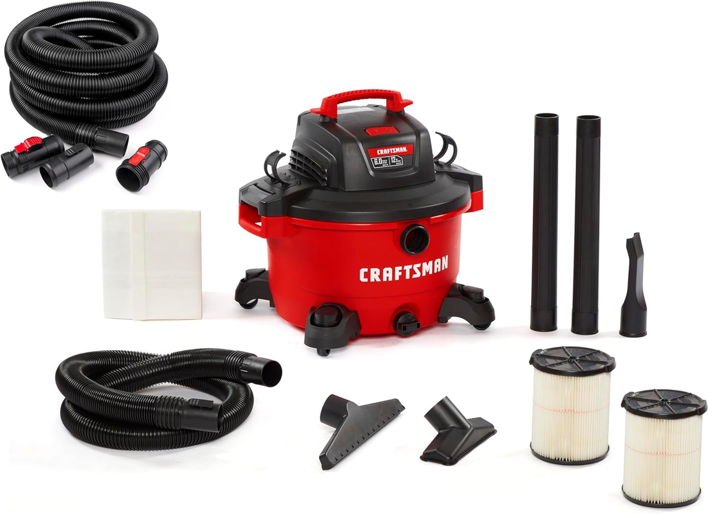 CRAFTSMAN 12 Gallon Wet/Dry Shop Vac with Powerful Performance