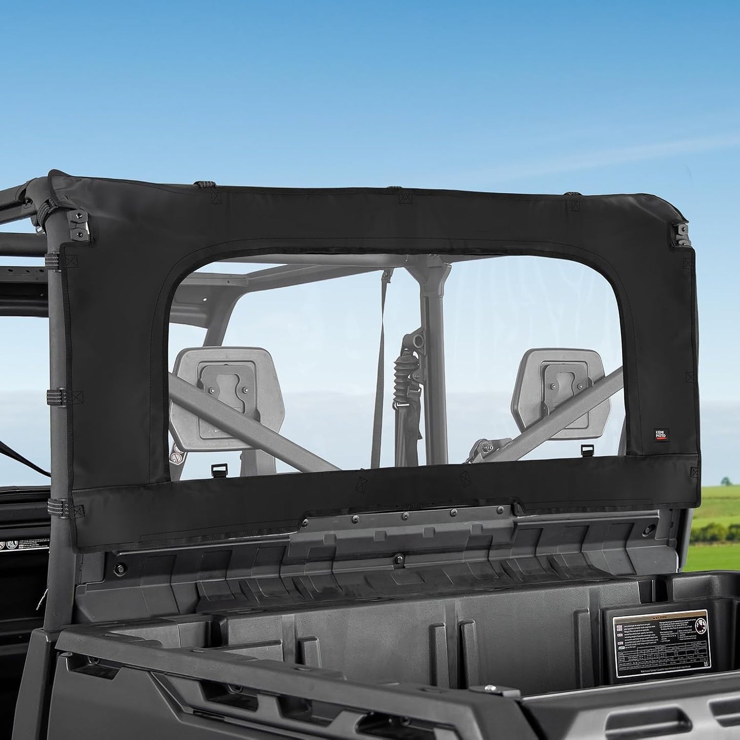 KEMIMOTO Soft Rear Windshield for Can-Am Defender HD Models