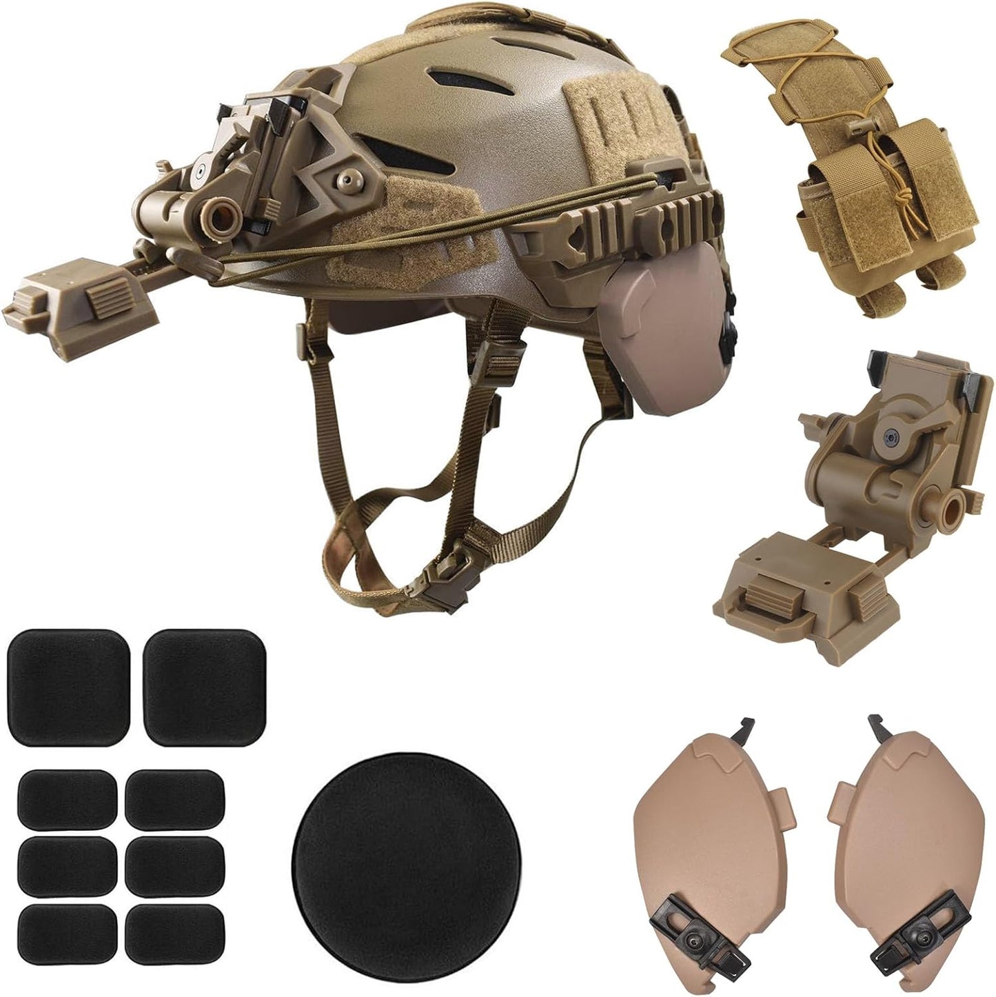 Protective Airsoft Helmet Set with Night Vision Mount