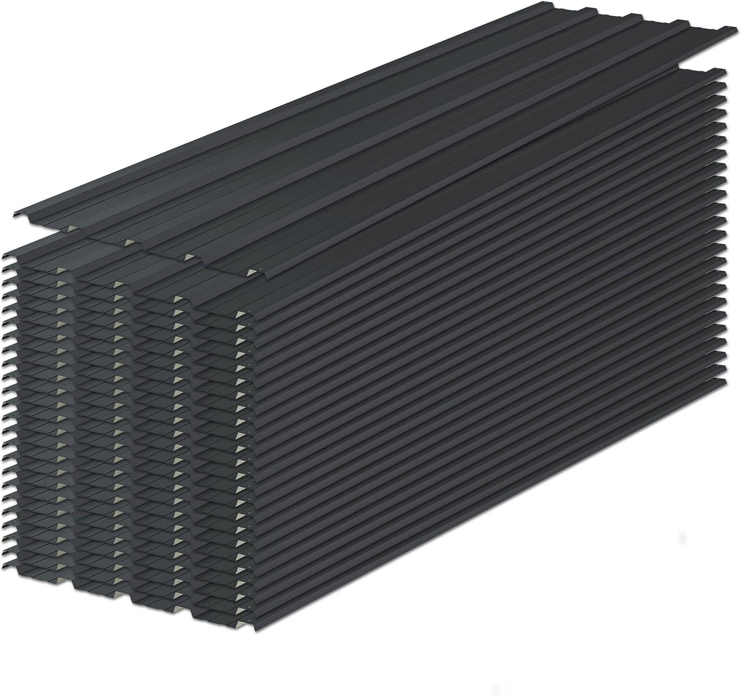 Roof Panels 15 pcs Galvanized Steel for Outdoor Garden Use