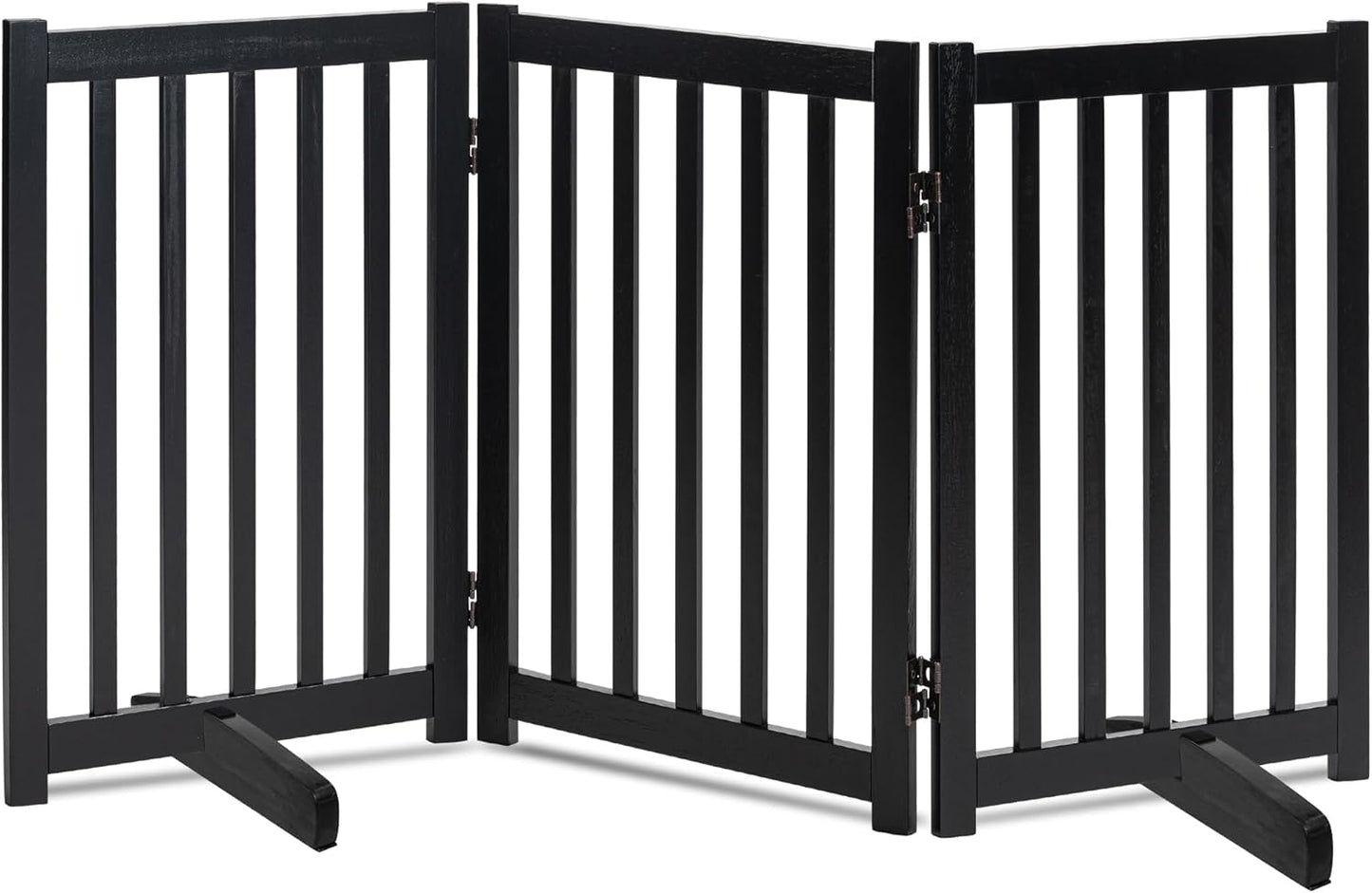 LZRS Solid Hardwood Freestanding Pet Gate for Indoor Use